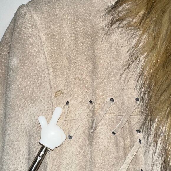 Vintage Newport News Tan Suede Leather Penny Lane Style Coat Size Medium - Picture 15 of 15